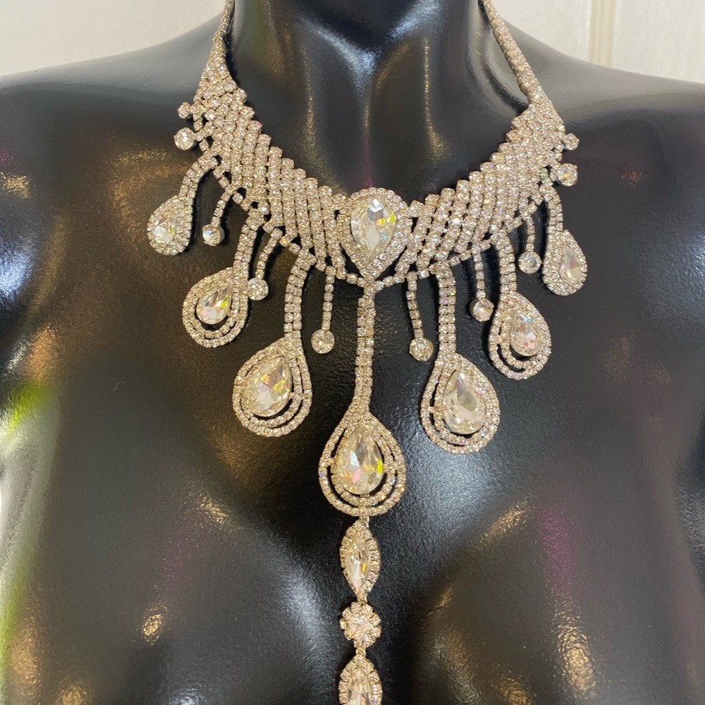 Rhinestone Statement Necklace